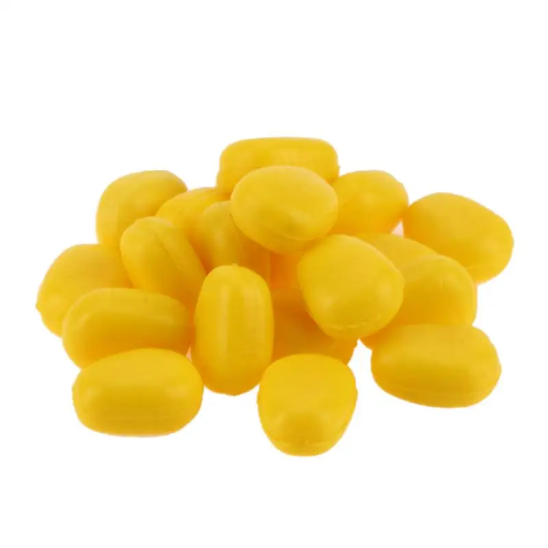 

20 Pcs/Lot Full floating Upgraded version Yellow Corn Lure Baits Fake Soft Lures Carp Corn smell Artificial bait Corn grain NEW