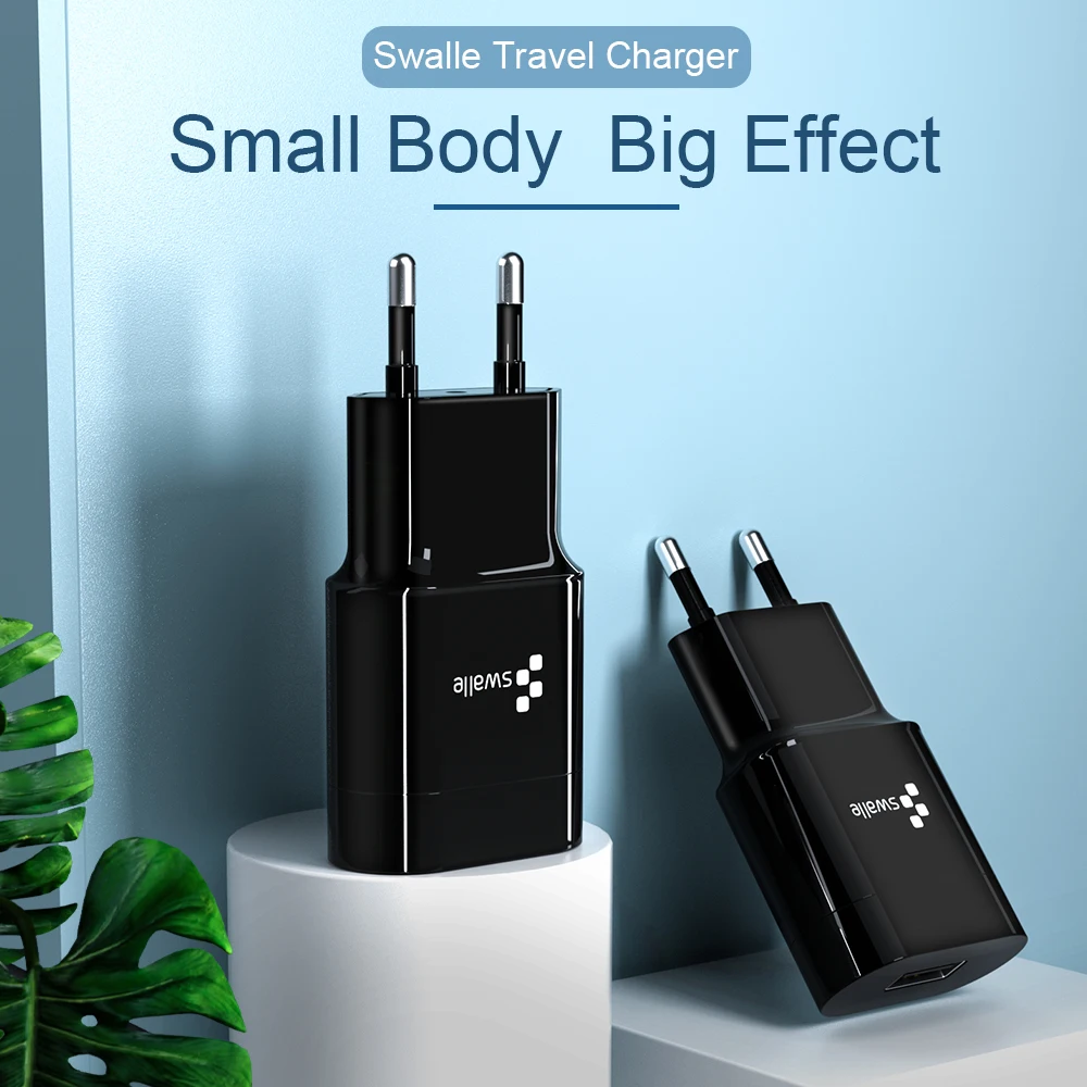 

Swalle Mini USB Wall Charger 5V 1A USB Travel Mobile Phone Charger EU Plug for Samsung Xiaomi mi 8 Huawei iphone