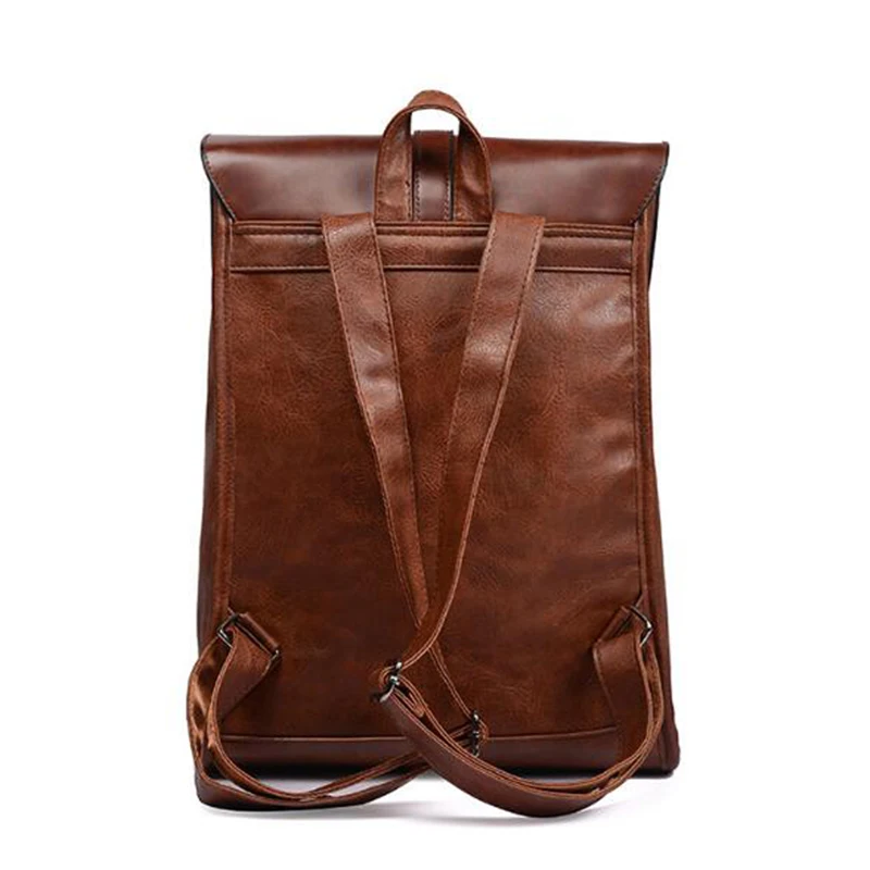 Мужской рюкзак, Ретро стиль, из искусственной кожи, для путешествий, бизнес класса, роскошные сумки, дизайнерская сумка через плечо, рюкзак для школы, женские повседневные сумки A10381