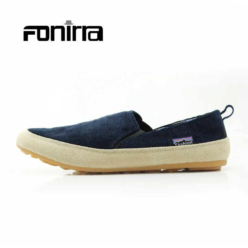 FONIRRA/лето г.; Мужская парусиновая обувь в Корейском стиле; модная повседневная мужская обувь; дышащая и мягкая парусиновая повседневная обувь на плоской подошве для мужчин; 160 - Цвет: Blue