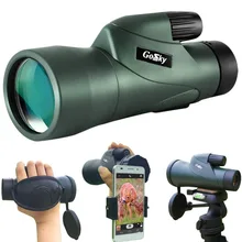 12x55 High Definition Monocular Telescope and Quick Smartphone Holder