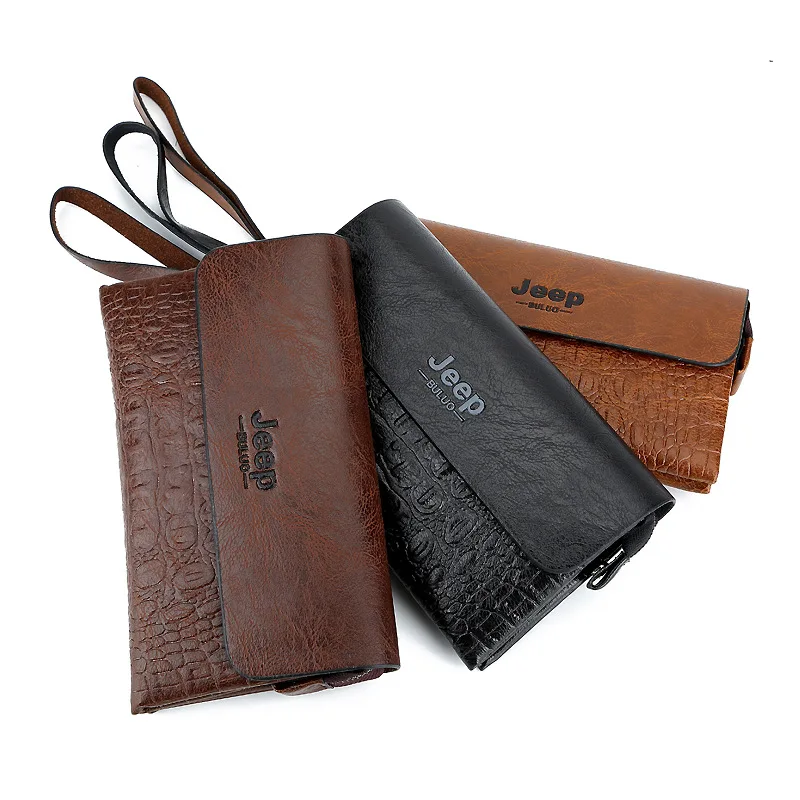 

Business Crocodile Pattern Long Wallet Men Handbag Large Capacity Clutch Fashion Multifunction high quality PU Leather Phone Bag