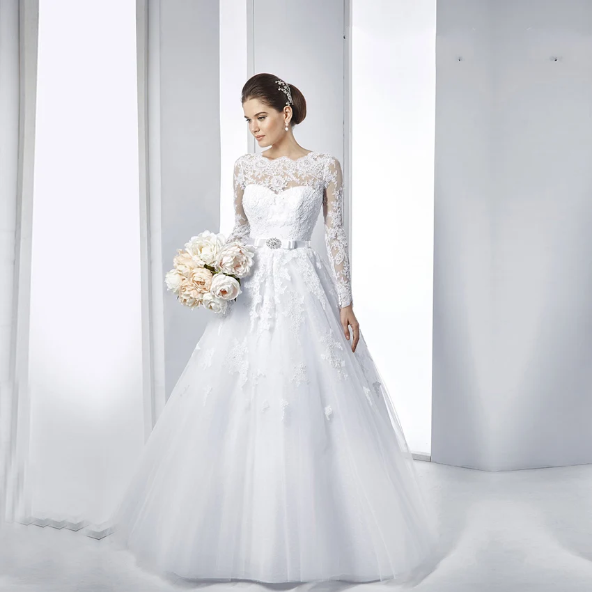 White Lien Wedding Dresses aliexpress buy vestido de noiva lace sleeve White Lien Wedding Dresses aliexpress buy vestido de noiva lace sleeve