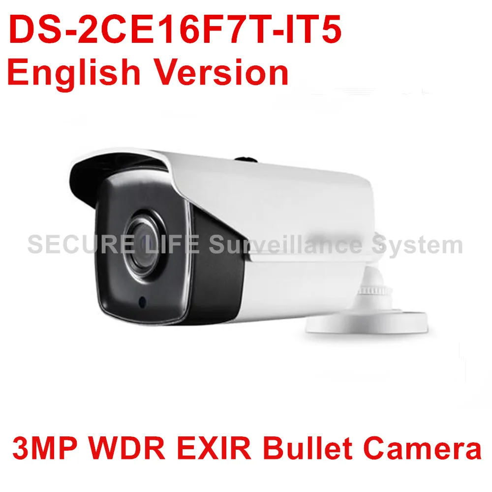 

DS-2CE16F7T-IT5 English version 3MP Bullet turbo HD TVI Camera up to 80m IR IP66 120dB WDR up to coax
