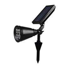 Открытый прожектор солнечный свет лужайки 4 светодиодный регулируемый безопасности прожектор настенный светильник сад пейзаж лампа для домашнего декора