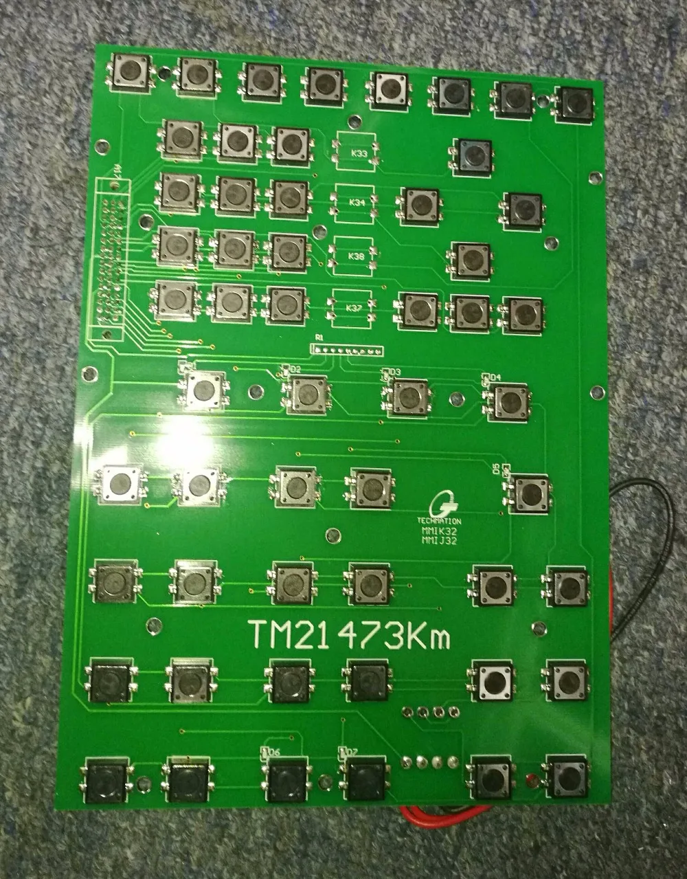 Techmation A60 A62 A63 TM21473K TM21473DK TM21473Km the Industrial computer keyboard 2BP-KS-TM21473S
