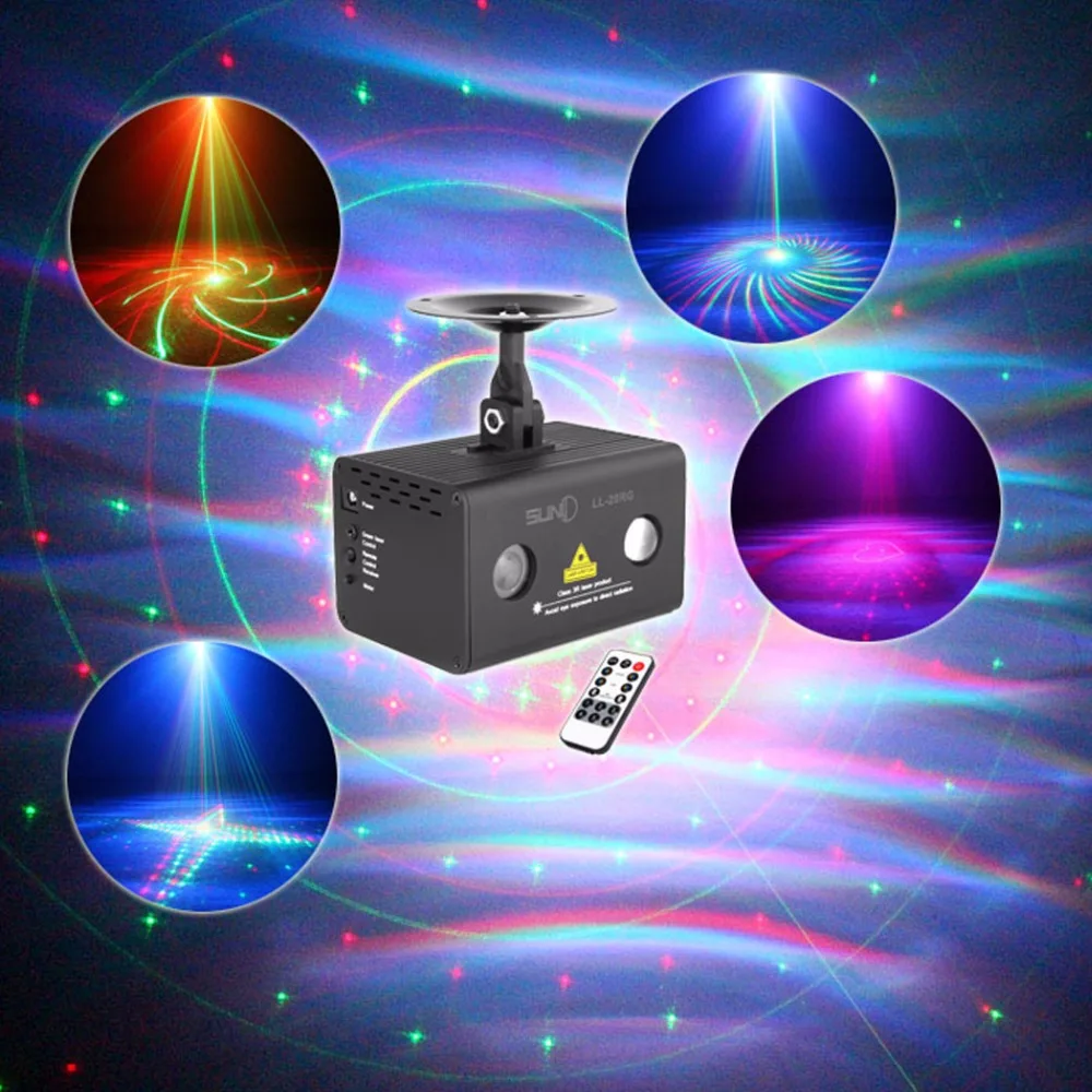 SUNY Aurora Effect 20RG Patterns лазерный проектор w/RGB Galaxy LED свет для вечеринки клубный Бар