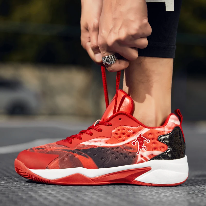 36-45 hombres zapatos de Baloncesto deporte al aire libre zapatillas Athletic botines mujeres entrenamiento rojo cesta Baloncesto 36-45 hombres zapatos de Baloncesto deporte al aire libre zapatillas Athletic botines mujeres entrenamiento rojo cesta Baloncesto