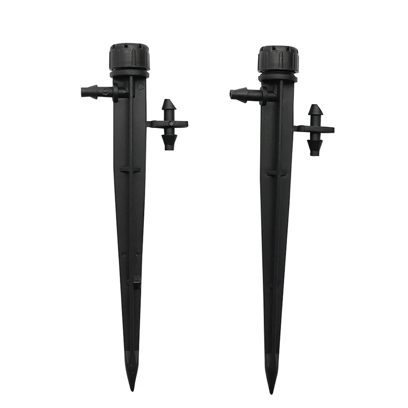 

Adjustable 5" Stake-Stream Spray Irrigation Dripper Garden Sprinkler with Barb for 4/7mm Hose 50 Pcs
