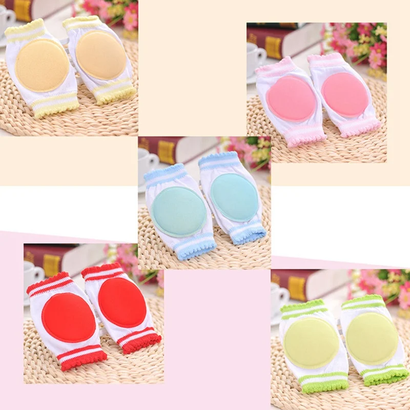

1 Pair Baby Knee Pads Protector Kids Children Safety Crawling Elbow Cushion Infants Knee Pads Protector Leg Warmers Baby