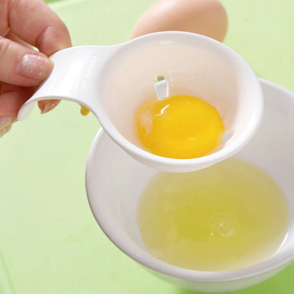Новинка, 5 шт./лот Эко-дружественных Яичный желток Белый сепаратор, разделитель яйца инструменты для яиц из ПП, для хранения пищевых продуктов Материал 10,5*7,4*3,5 см