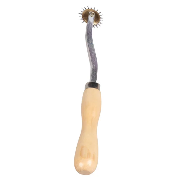 

Practical Leather Fabric Serrate Tracing Wheel Sewing Tool With Wood Handle 88
