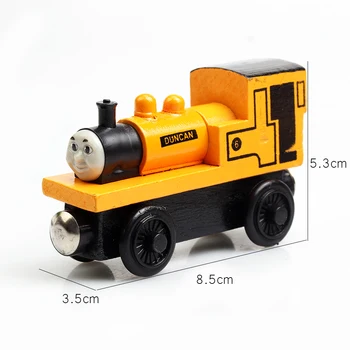 A Series Of Children's Toys Wooden Thomas Train Car Wooden Magnetic Puzzle Toy  Cars And Locomotives