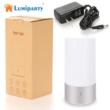 LumiParty RBG светодиодный датчик ночного света лампа сенсорный датчик лампа для чтения Bluetooth прикроватная лампа динамик поддержка управления смартфоном