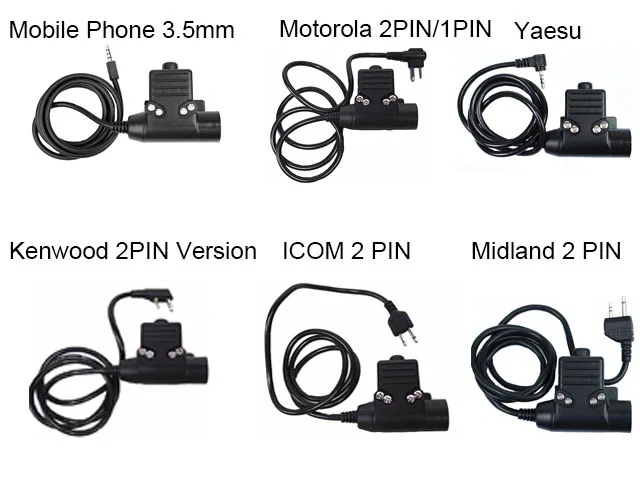 Элемент z-тактический U94 Стиль Тактический PTT для ICOM 2 Pin тактический гарнитура Z113 EX113