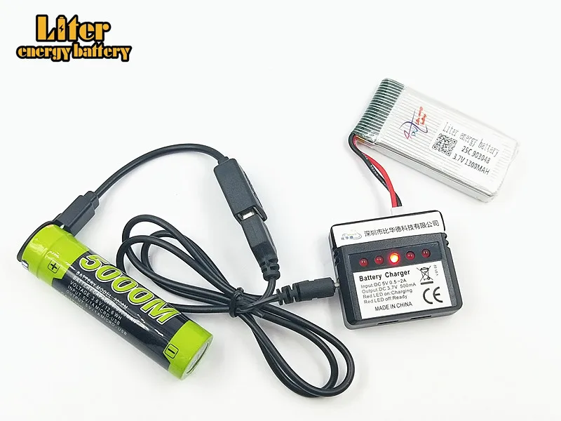 1300mAh 3 7 V 903048 25c LiPo батарея + USB вилка AC зарядное устройство forX5SW X5SC X5 X5C RC Дрон