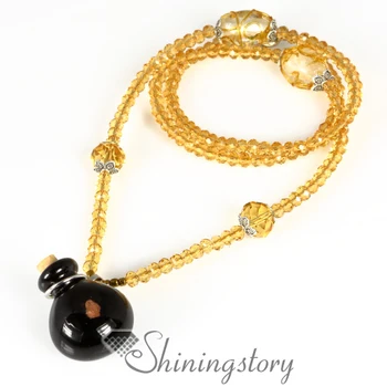 

round glitter perfume sample vials murano glass diffusing necklace essential oil diffuser necklaces wholesale essential oils