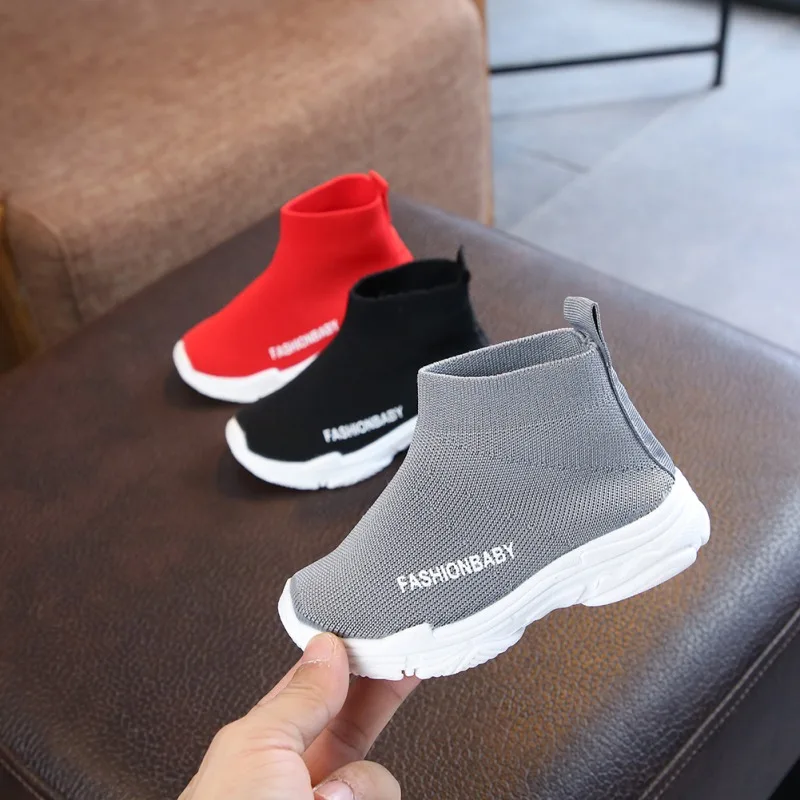 

Children Shoes Boy Girls Flat Shoes For Running Boys Casual Shoes Outdoor Anti-Slippery Flat Kids Socks Shoes 1-6T
