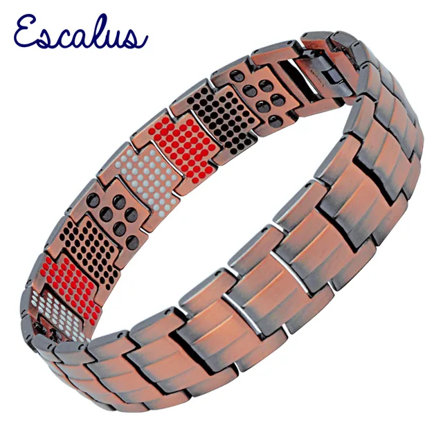 Escalus 2018 Pure Copper Magnetic Bracelet Trendy Thoughness Men S Escalus 2018 Pure Copper Magnetic Bracelet Trendy Thoughness Men S Jewelry Vintage Negative Ions Germanium Charm Wristband