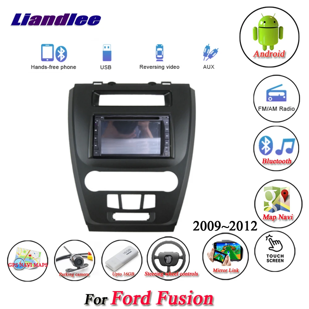 Best Liandlee Car Android System For Ford Fusion 2009~2012 Radio CD DVD Player BT Wifi GPS Navi MAP Navigation HD Screen Multimedia 1