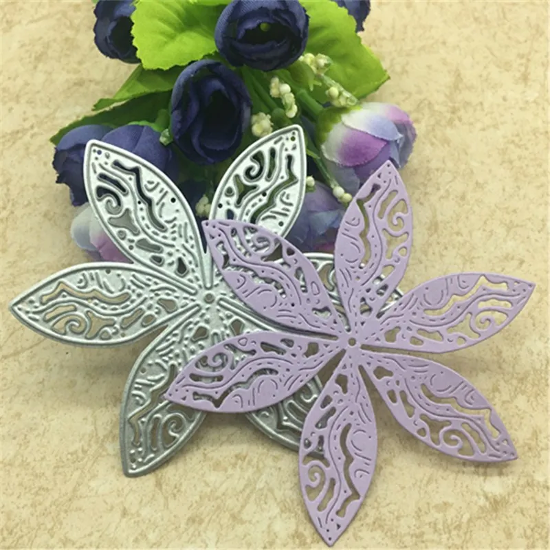 

AOKEDIY Flower Metal Cutting Dies Stencil Scrapbooking Photo Album Card Paper Embossing Craft DIY
