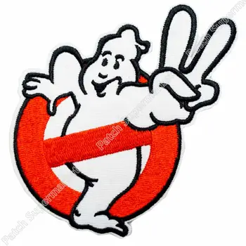 

4" GHOSTBUSTERS Team Movie TV Kids Embroidered LOGO Iron On Patch Emo Goth Punk Rockabilly Customized patch available