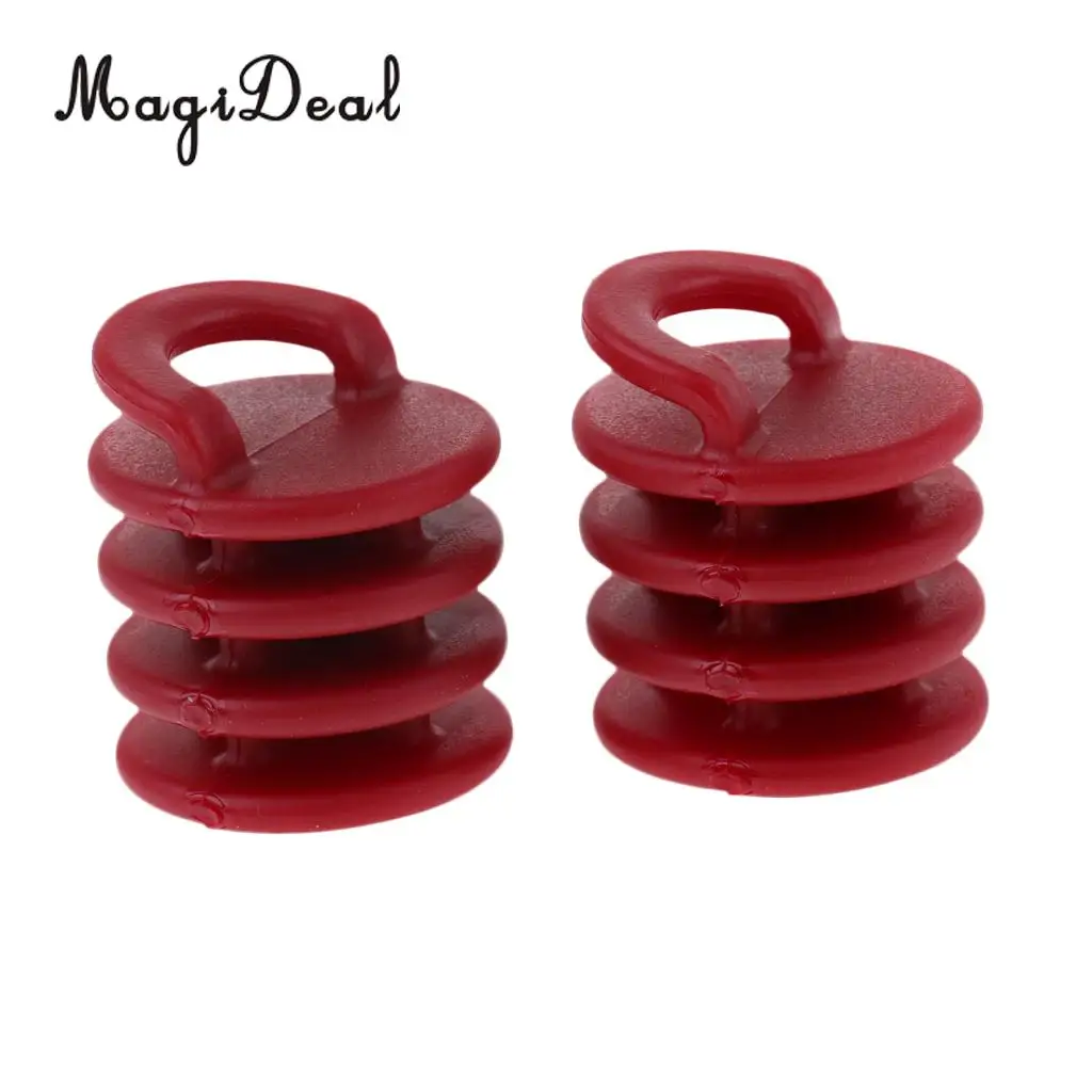 MagiDeal Strong Durable 2Pcs Nylon Kayak Boat Canoe Scupper Stoppers Drain Holes Plugs Underwater Sports Small/Large Red/Green