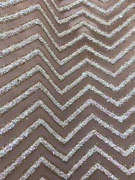 

beautiful African tulle lace fabric with glitter african french lace fabric in white