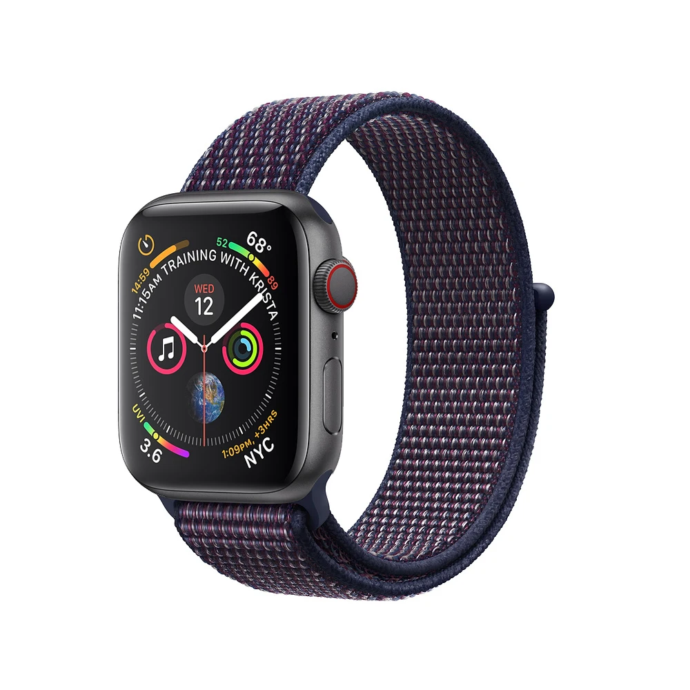 sport nylon weave strap for apple watch band 4 42mm 38mm 3/2/1 bracelet double-layer belt watchband for iwatch 44mm 40mm correa