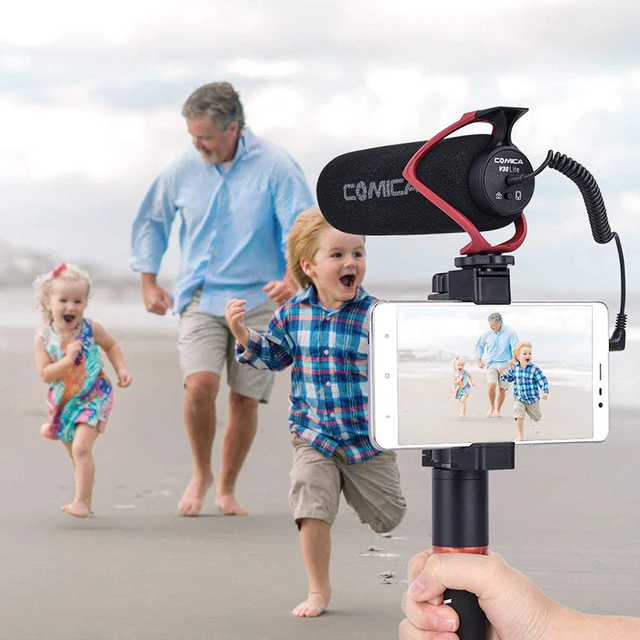 Comica CVM-V30 On Camera Microphone Directional Condenser Recording Shotgun Video Mic for iPhone Canon DSLR VS Rode Videomicro
