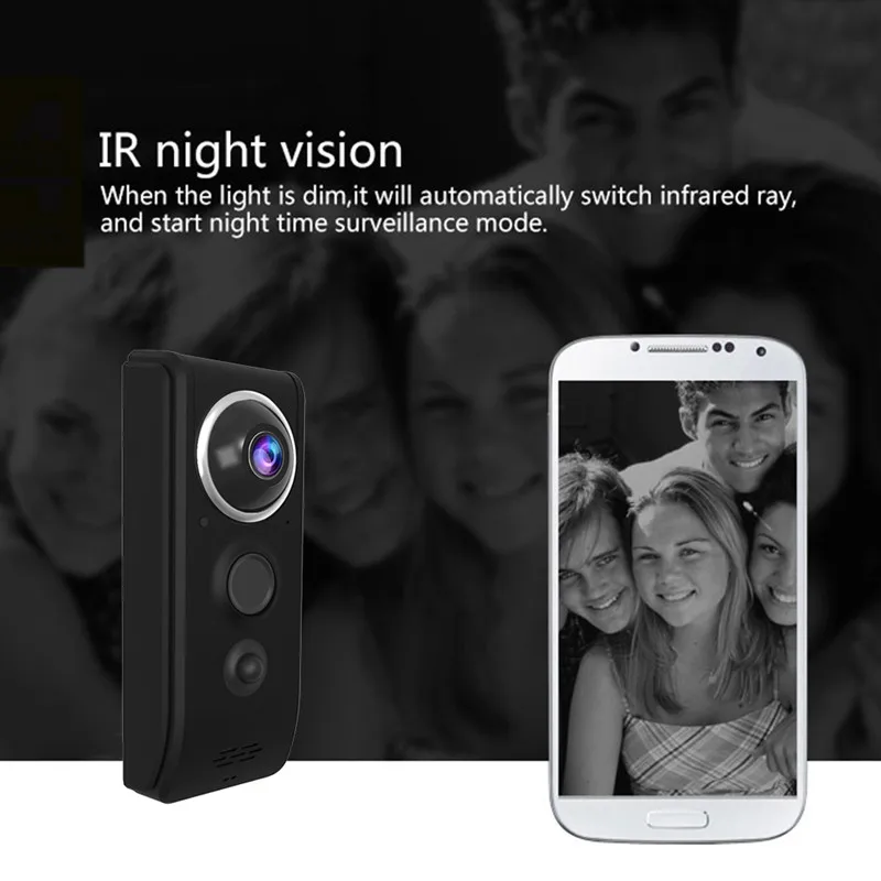 Vstarcam 720P видео дверной звонок камера WiFi визуальный домофон инфракрасный ночного