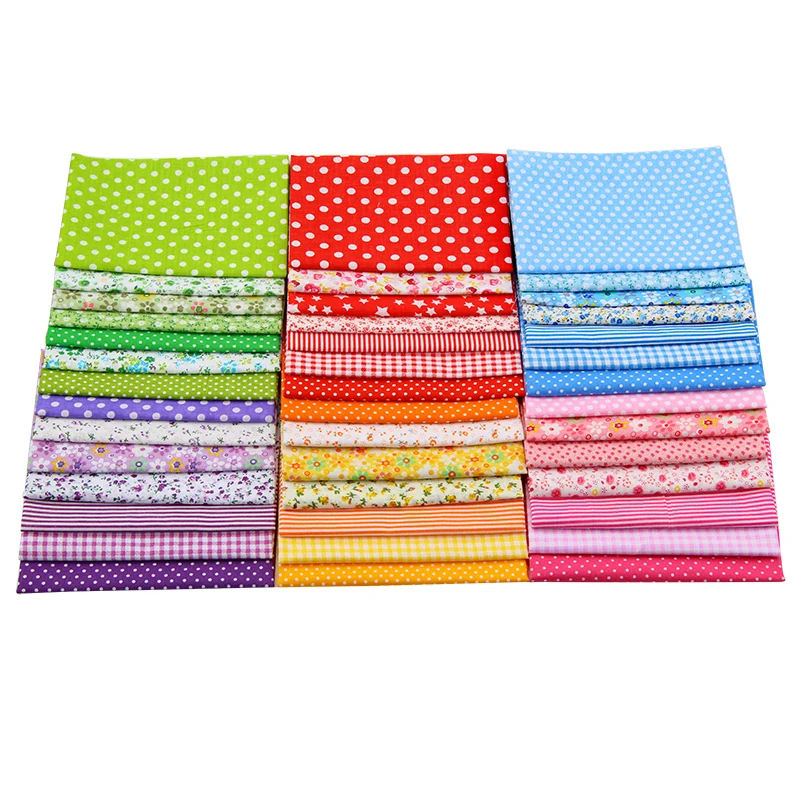 42 шт/лот простое лоскутное хлопчатобумажная ткань Quit тканевый набор для шитья DIY