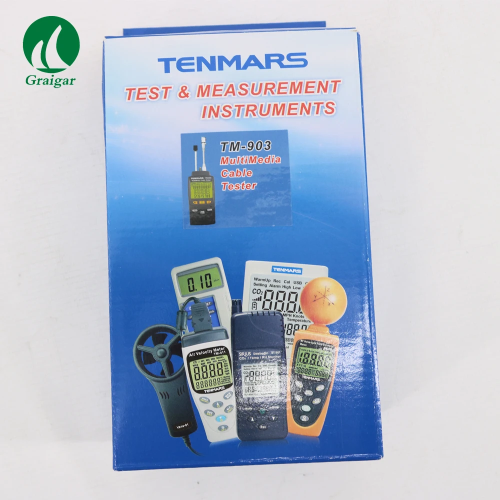 Tenmars TM-903 Multimedia LAN Cable Tester TM903 Handheld Network Cable Tester of RJ-45, F-Connector images - 6