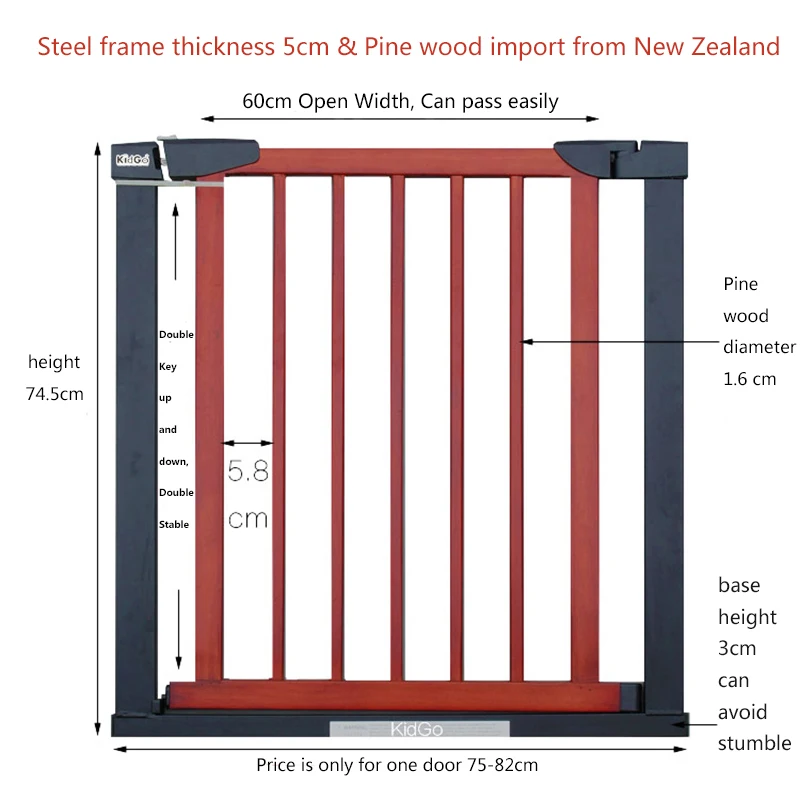 3 цвета твердые деревянные ворота pet Детские Безопасные ворота
