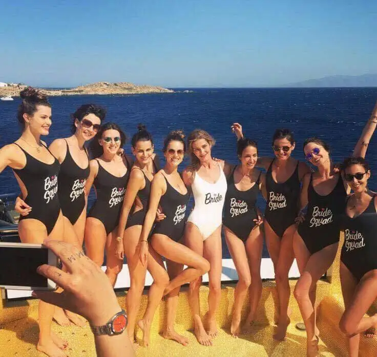 black team bride swimsuit
