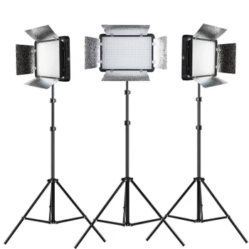 

Free DHL Godox LED Light 3X LED500LRC 3300-5600K Video Light + 200cm Light Stand + CB-05 Carry Bag Video Studio LightsCD50
