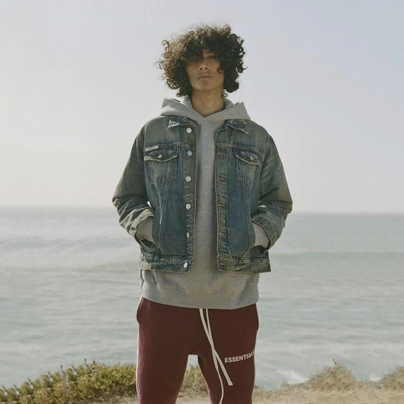 

Retro style men's jacket spring and autumn casual Korean version of the trend of self-cultivation handsome wild cowboy