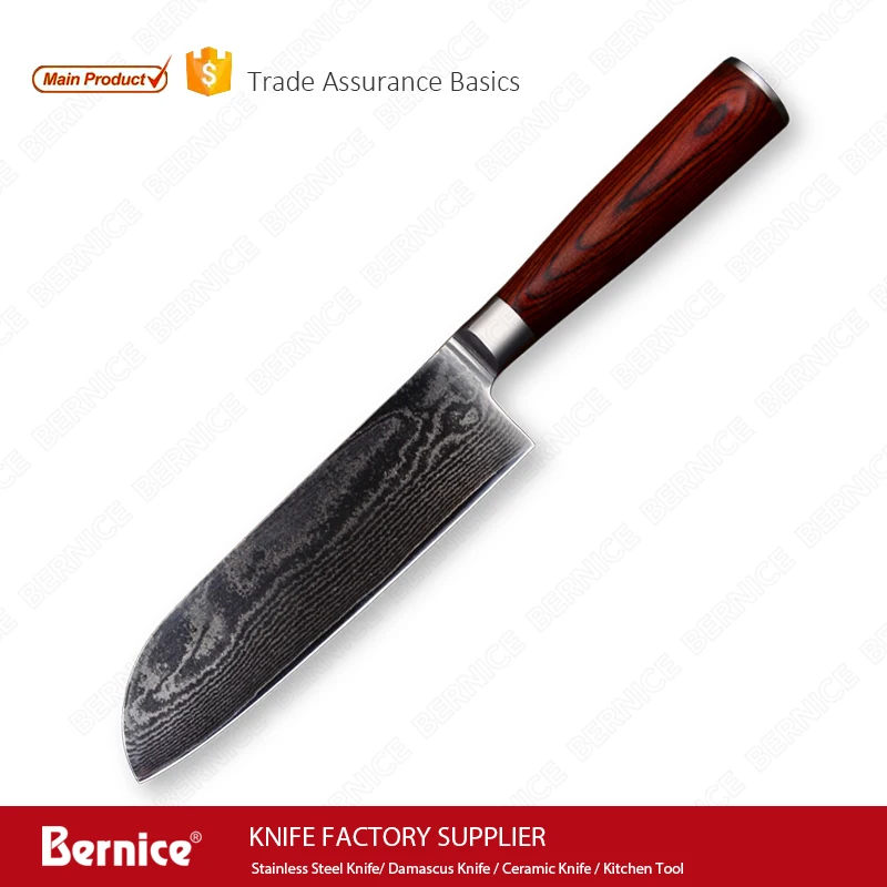 Santoku нож из дамасской стали 6 5 дюймов дамасский 67 слоев vg10 японский для суши | Дом и