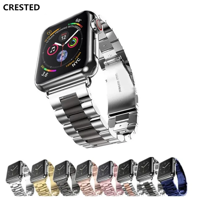 apple 3 watch bands bracelet crested stainless steel strap for apple watch band series 44mm40mm correa iwatch 44mm apple 3 watch bands bracelet crested stainless steel strap for apple watch band series 44mm40mm correa iwatch 44mm
