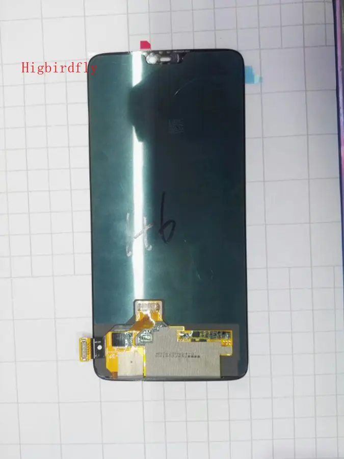 

Highbirdfly Amoled For Oneplus 6 / one plus Six Lcd Screen DIsplay+Touch Glass Digitizer Assembly Pantalla Replacement Part