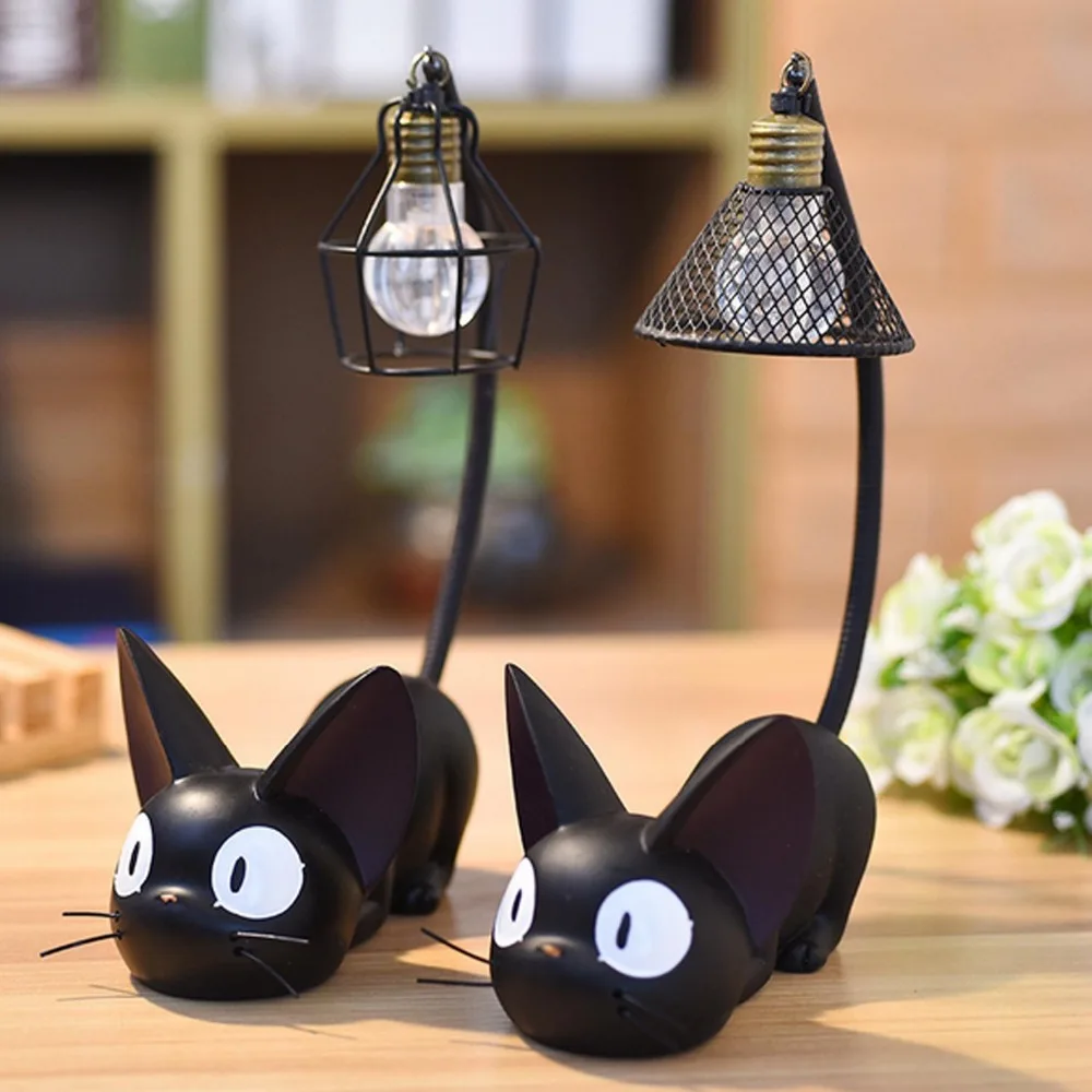 

Night light cute cartoon jiji cat mini resin night light lamp living room bedroom resin ornaments