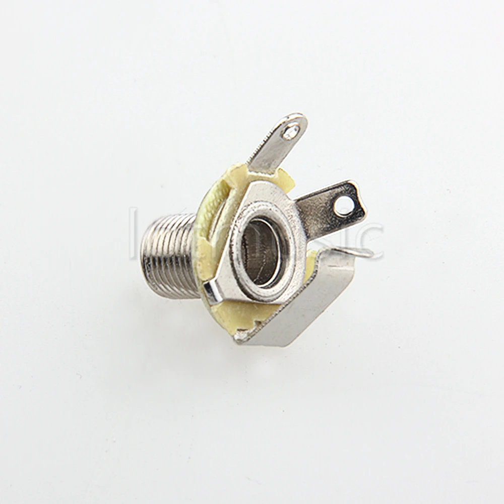 100pcs Silver Input Output Jack Socket 1/4