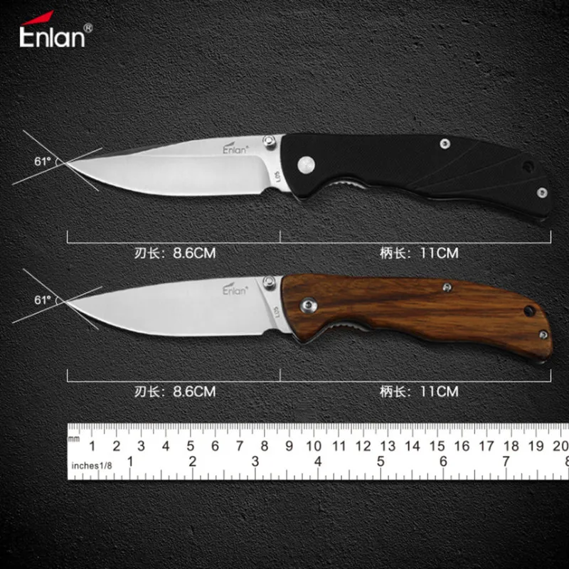 Enlan L05 8CR13Mov лезвие G10 или деревянная ручка открытая коллекция кемпинг охота