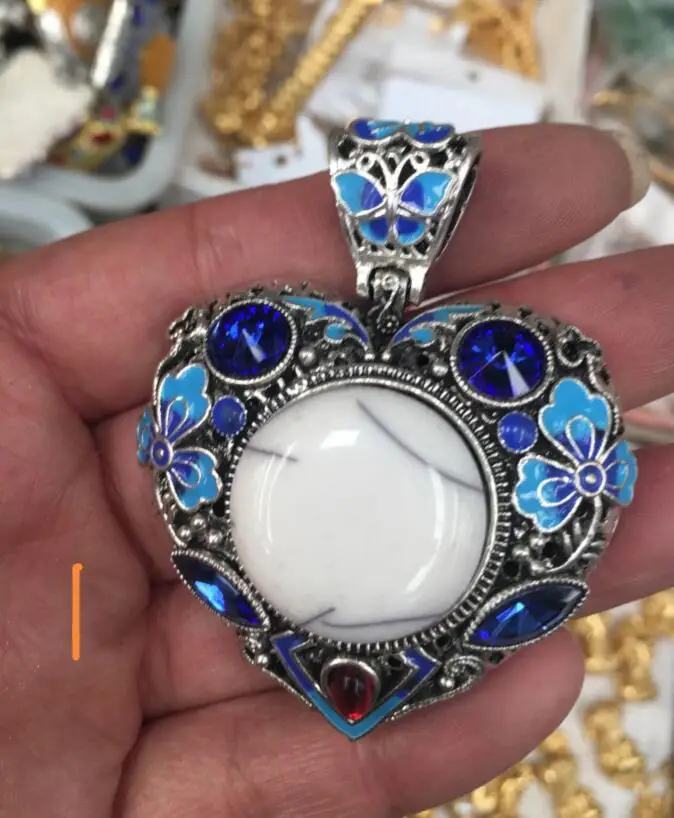 

Free Shipping High Quality heart zircon stone pendant necklace 3style can choose