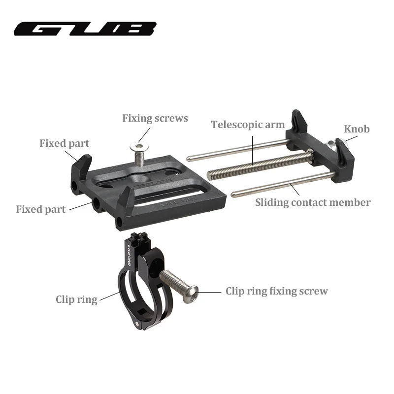 GUB G-83 Anti-Slip Universal Bicycle Phone Holder Mount Bracket For 3.5-6.2inch Smartphone Bike Handlebar Clip Stand