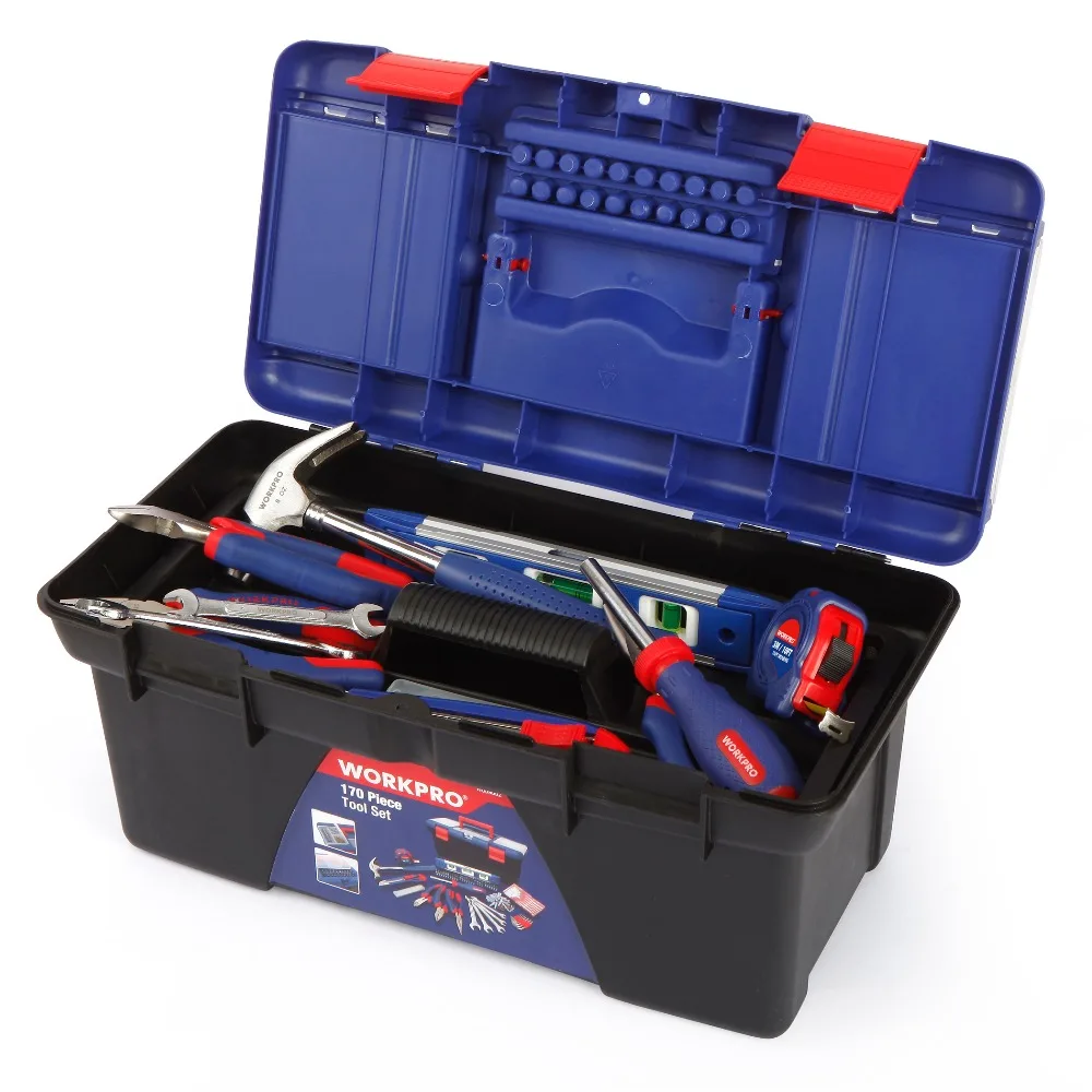Free shipping WORKPRO 170 Piece Tool Set with Plastic Box Free shipping WORKPRO 170 Piece Tool Set with Plastic Box