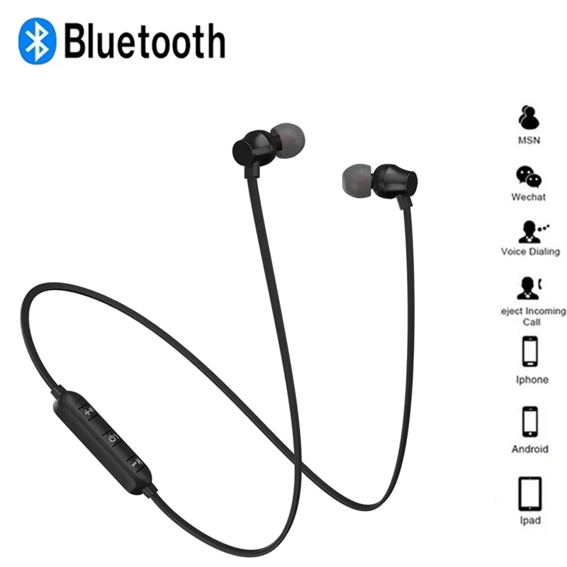 Bluetooth наушники Металлические Магнитные Наушники Беспроводные спортивные для iPhone