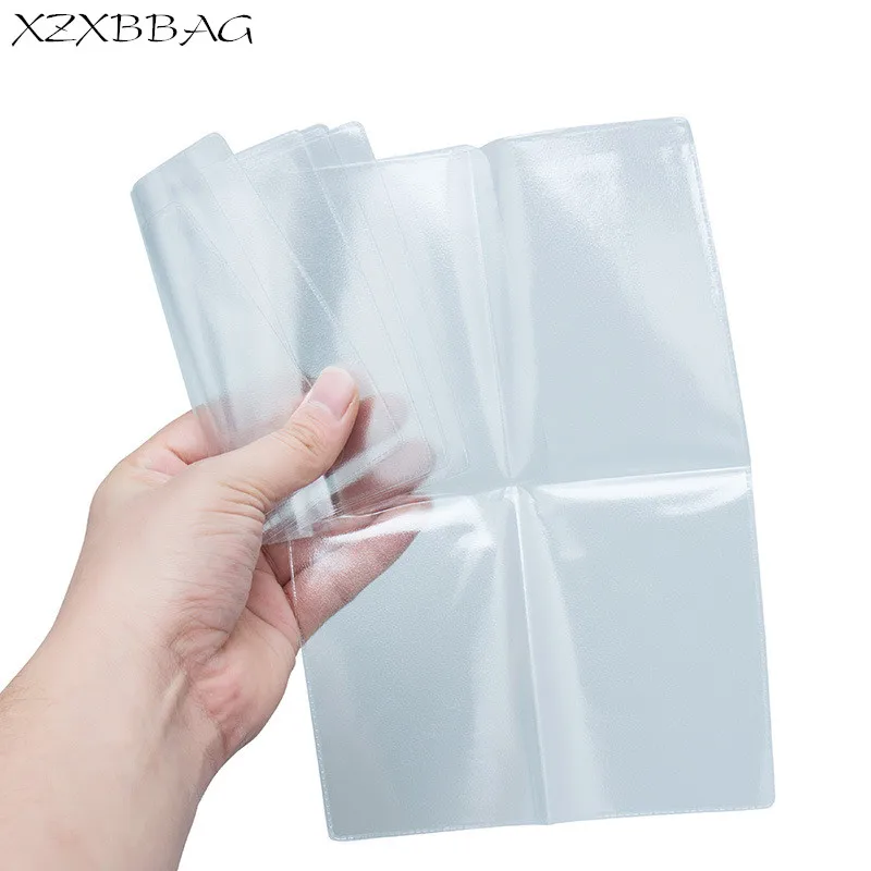 

XZXBBAG Transparent Russian Auto Driver License Bag PVC Car Driving Sheath Protective Film Case Credit Card Holder Covers