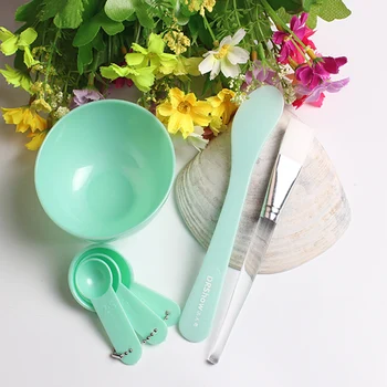

6 IN 1 Facial Beauty Mask Bowl Set Cosmetic DIY Mixing Brush Spoon Mask Stick Brush Women Makeup Beauty Set Makeup Tool Kits