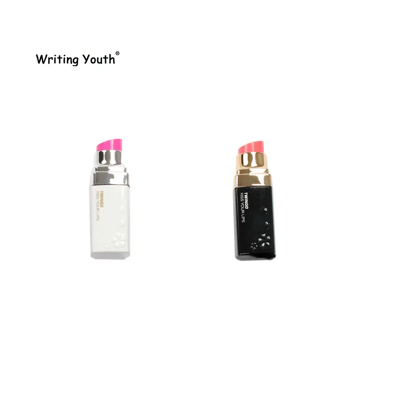 

4m creative lipstick shape convenient correction tape with Korean sweet stationery novelty office children's school supplies
